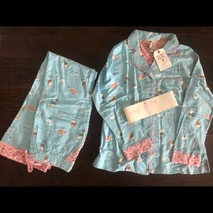 Munki Munki “blue coffee” pajama set - size S